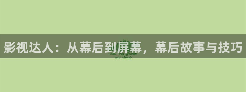 金牌影院最新电影推荐：影视达人：从幕后到屏幕，幕后故事与技巧